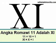 11 Dalam Bahasa Romawi